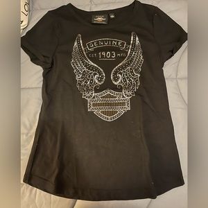 EUC Harley Davidson studded t shirt